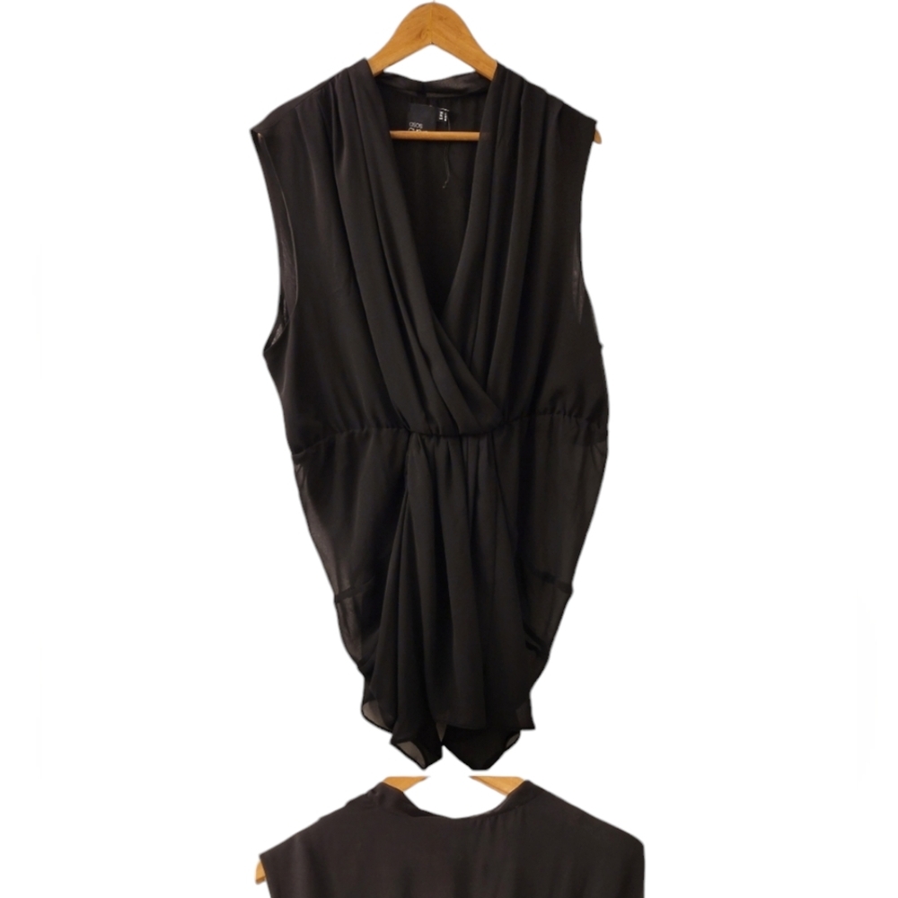 Asos Curve Sleeveless Black Top